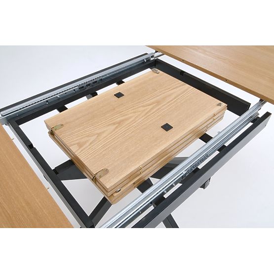 ACORD raztegljiva miza, naravna / črna (2p=1ks)