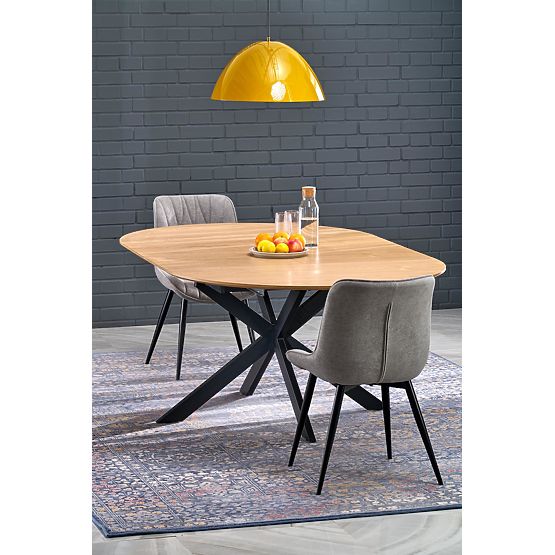 ACORD raztegljiva miza, naravna / črna (2p=1ks)