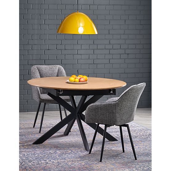 ACORD raztegljiva miza, naravna / črna (2p=1ks)