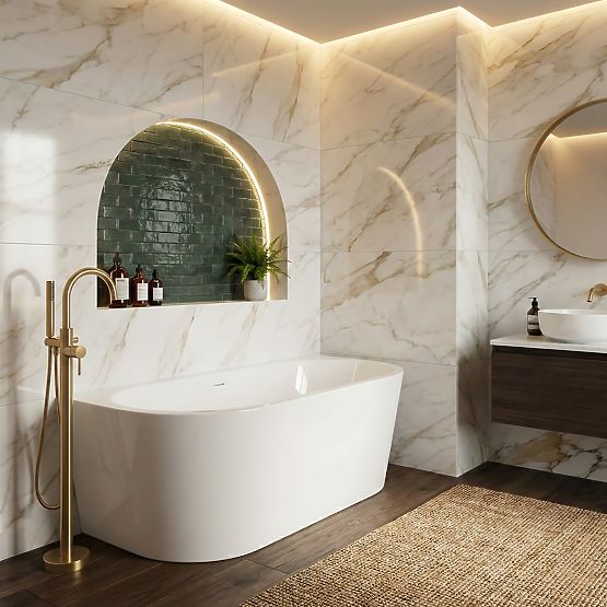 Akrilna stenska kad OLIMPIA 170 cm