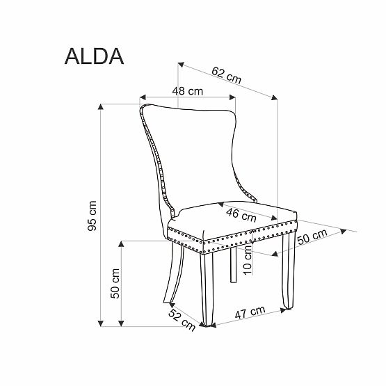 ALDA stol bež (1p=2ks)