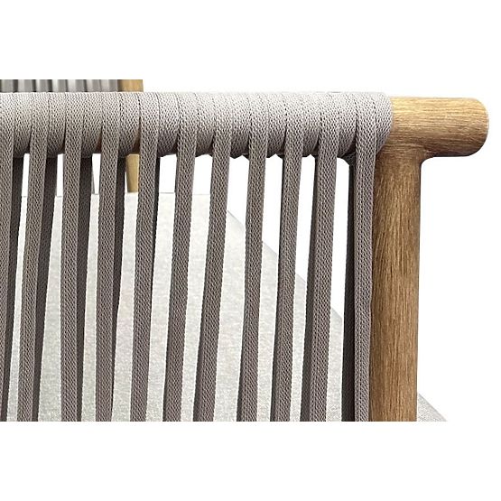 Aluminijasta vrtna zofa BLANDO - velika 3-sedežna, 186 cm