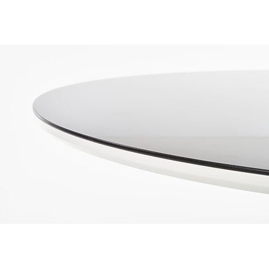 AVELAR plošča - črna / bela, okvir - črn