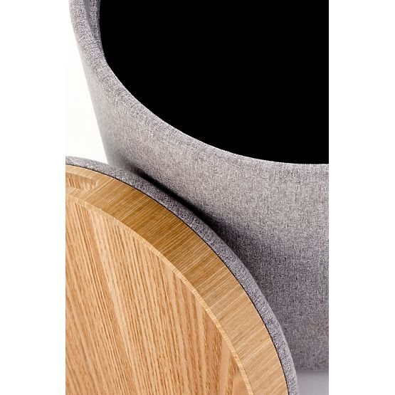 AVIKO komplet 2 tabureta, svetlo siva