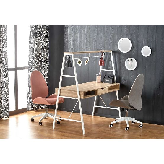 B48 pisalna miza hrast sonoma / bela