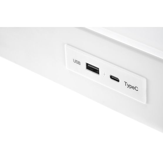 B52 miza z nastavljivo višino, bela (2p=1ks)