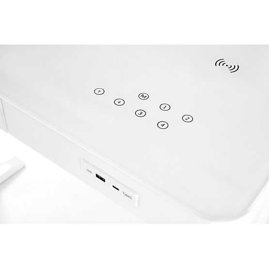 B52 miza z nastavljivo višino, bela (2p=1ks)