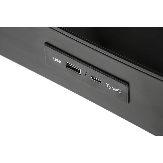 B52 miza z nastavljivo višino, črna (2p=1ks)