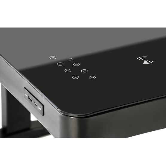 B52 miza z nastavljivo višino, črna (2p=1ks)