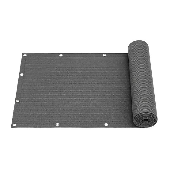 Balkonska zavesa s kovinskimi deli 150x500 cm senčna mreža + montažni elementi siva MultiGarden