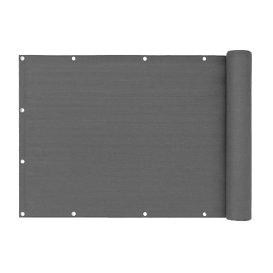 Balkonska zavesa s kovinskimi deli 150x500 cm senčna mreža + montažni elementi siva MultiGarden