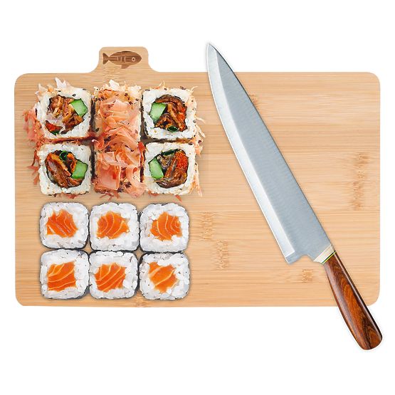 Bambusna deska za rezanje Skara, set 4 kosov