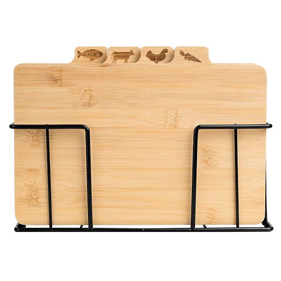 Bambusna deska za rezanje Skara, set 4 kosov