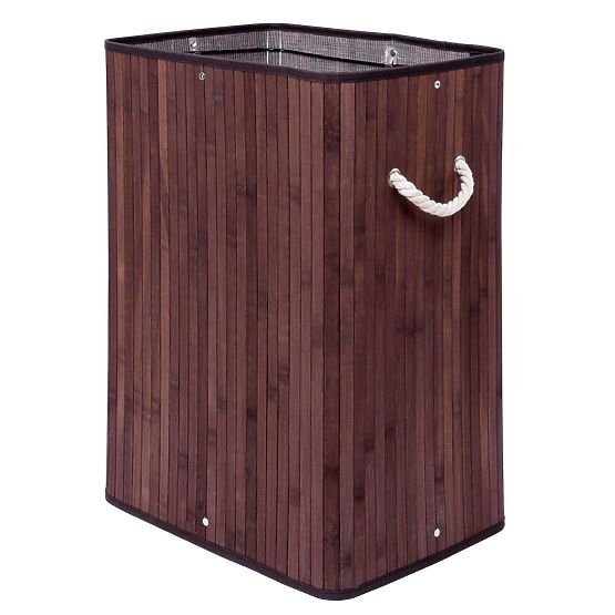 Bambusova košara za perilo s pokrovom SOREN 80L wenge