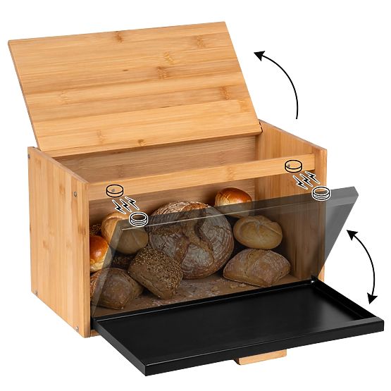 Bambusova škatla za kruh CHARLES