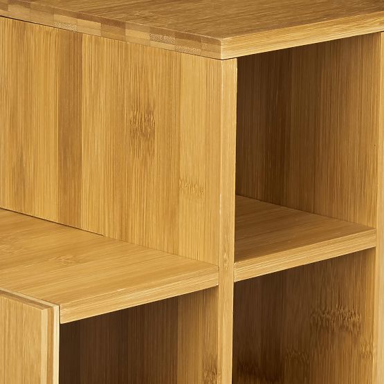 Bambusovo stojalo za vino SOLARIS naravno