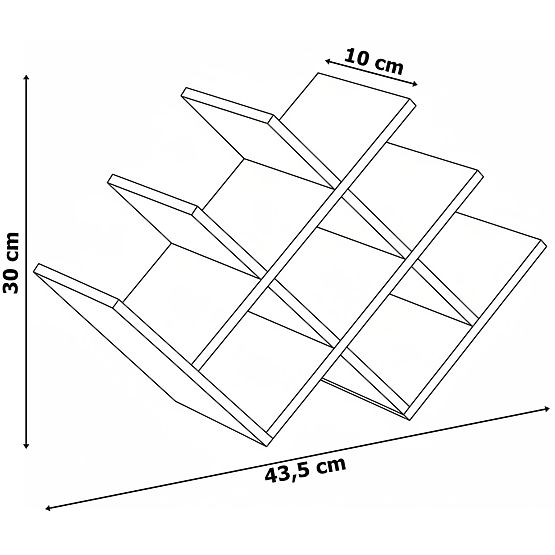 Bambusovo stojalo za vino SOLARIS naravno