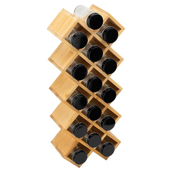 Bambusovo stojalo za začimbe KOCHEN 18 kozarcev