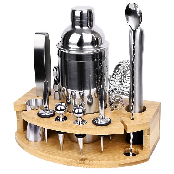 Barmanska set CHESTER kromirana 12 delov