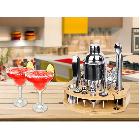 Barmanska set CHESTER kromirana 12 delov