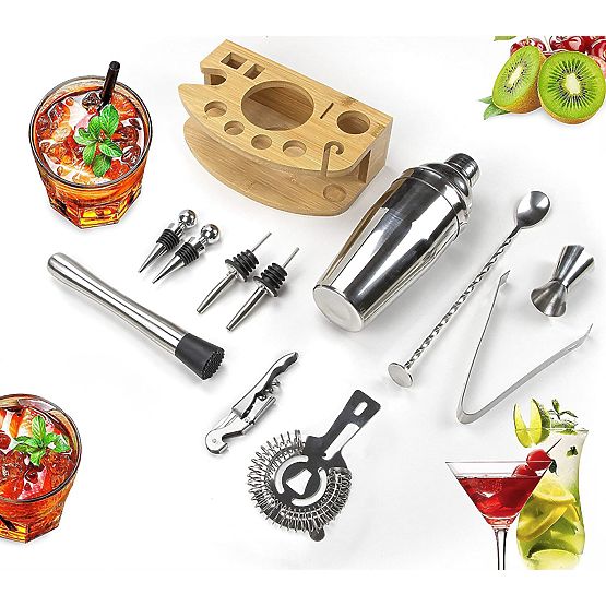 Barmanska set CHESTER kromirana 12 delov