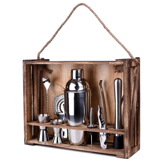 Barmanski set LOGAN 11 elementov s škatlo