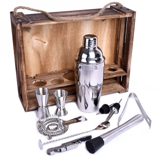 Barmanski set LOGAN 11 elementov s škatlo