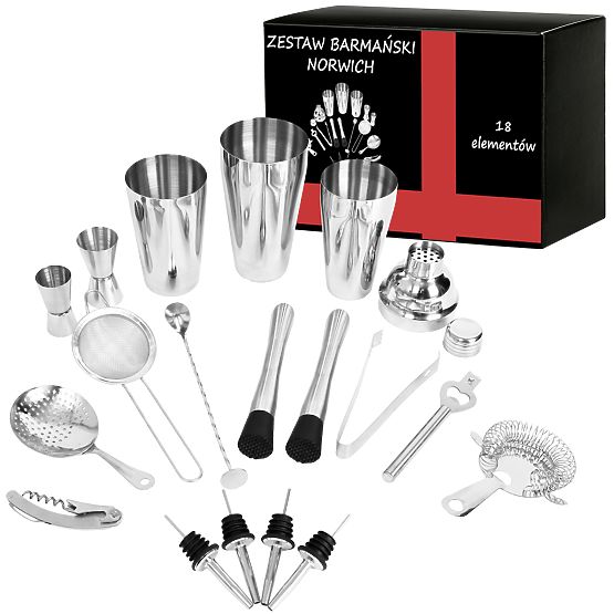 Barmanski set Norwich Premium 18 kosov