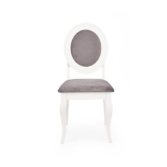 BAROCK stol bíl / siv (1p=2ks)