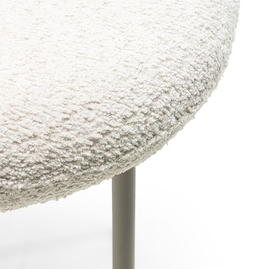 Barski stol Fiori svetlo bež, zaobljene oblike