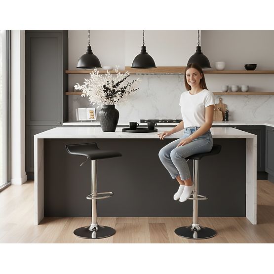 Barski stol Hoker Porti črna