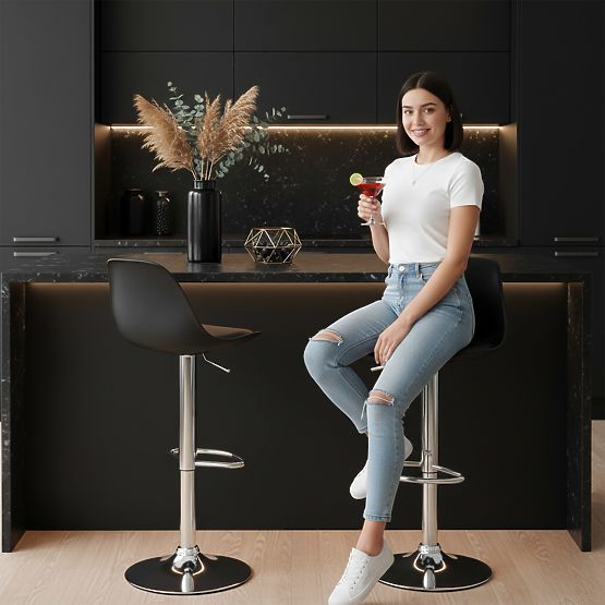 Barski stol Ricardo črna