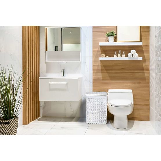 Bela pletena košara 114 L