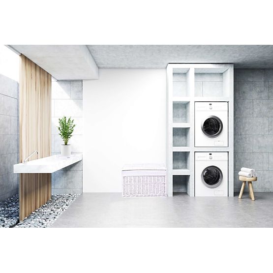 Bela pletena skrinja 160 L