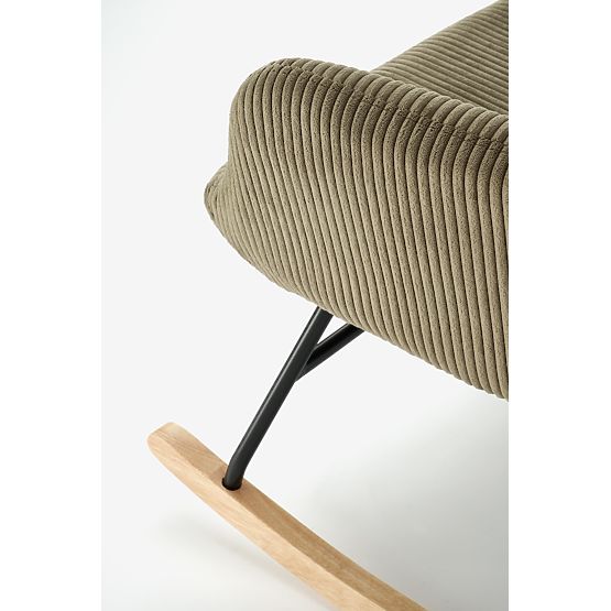 BELMIRO počivalni stol z gugalno funkcijo, olivna barva (1p=1ks)