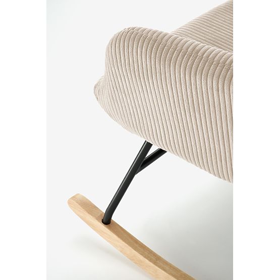 BELMIRO sprostitveni stol s funkcijo zibanja, krem (1p=1ks)