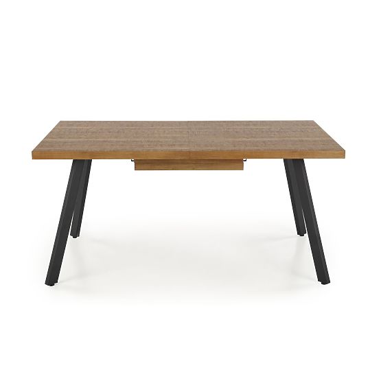 BERLIN raztegljiva miza 140-180 cm, plošča - oreh, okvir - črn (2p=1ks)