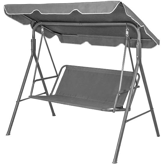 Blazina za vrtno gugalnico 120 x 93 cm siva ModernHome