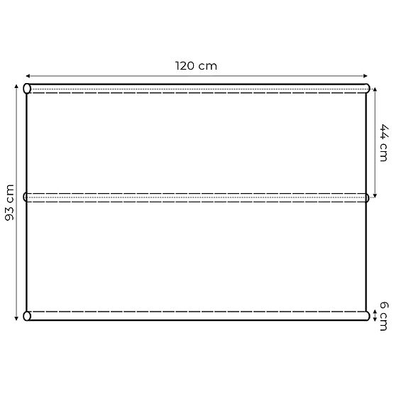 Blazina za vrtno gugalnico 120 x 93 cm siva ModernHome