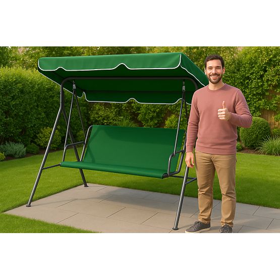 Blazina za vrtno gugalnico 127x100 cm zelena MultiGarden