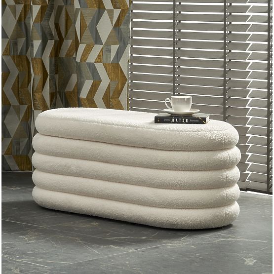 BLISS klop s shranjevalnim prostorom, kremna (1p=1ks)