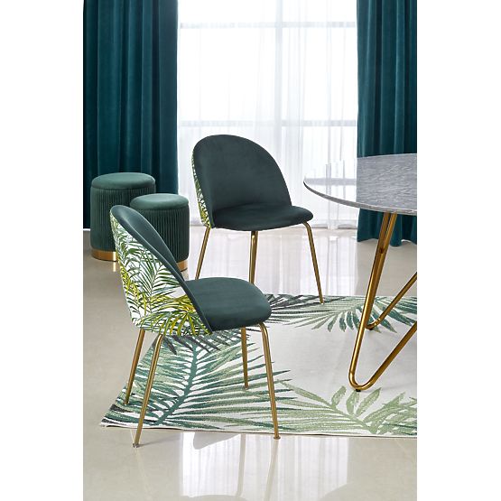 BONELLO miza, plošča - sivi marmor, noge - zlato (2p=1ks)