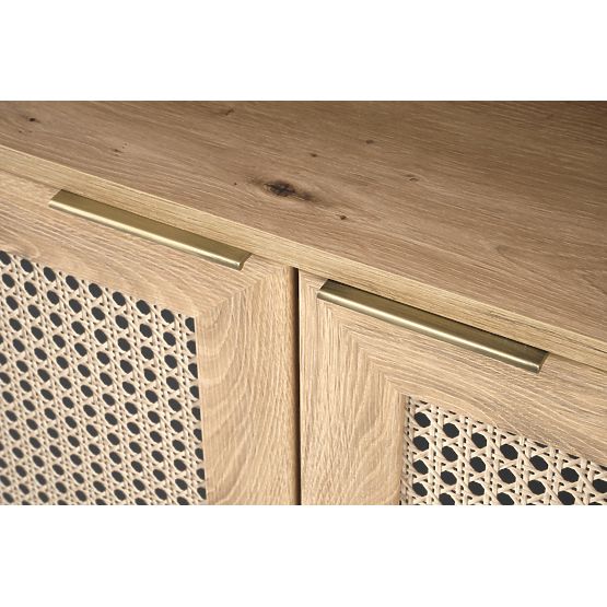 BORNEO REG-1 regal hrast artisan/črna (2p=1ks)