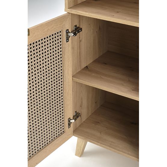 BORNEO REG-1 regal hrast artisan/črna (2p=1ks)