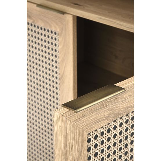 BORNEO REG-1 regal hrast artisan/črna (2p=1ks)