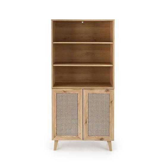 BORNEO REG-1 regal hrast artisan/črna (2p=1ks)