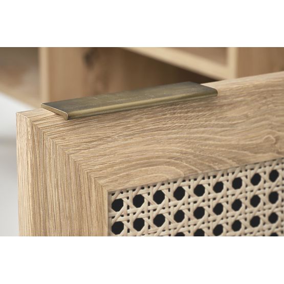 BORNEO RTV-1 TV omarica hrast artisan/črna (1p=1ks)