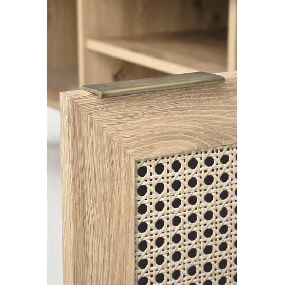 BORNEO RTV-1 TV omarica hrast artisan/črna (1p=1ks)