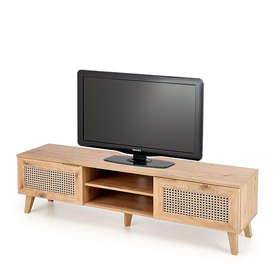 BORNEO RTV-1 TV omarica hrast artisan/črna (1p=1ks)