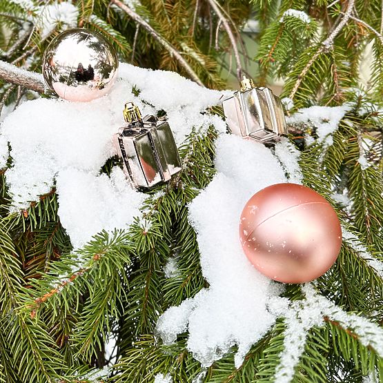 BOŽIČNE KROGLE MIX 311437 roza